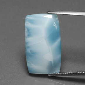 11.31 ct Blue Larimar Gemstone, Larimar Gem in Cushion Cabochon Shape for Sale.