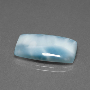 11.31 ct Blue Larimar Stone, Natural Larimar in Cushion Cabochon Shape for Sale