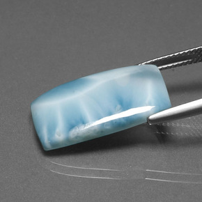 Larimar Gemstone in 21.9 x 13.2 mm Size for Sale, Larimar Stone in Green Blue Color