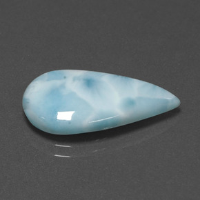6.81 ct Blue Larimar Stone, Natural Larimar in Pear Cabochon Shape for Sale