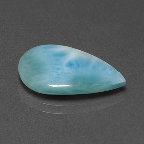 5.33 ct Blue Larimar Stone, Natural Larimar in Pear Cabochon Shape for Sale
