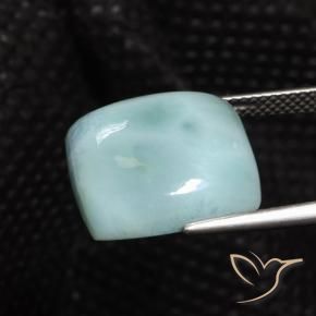11.20 ct Blue Larimar Stone, Natural Larimar in Square Cabochon Shape for Sale