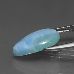 Larimar Gemstone in 13 x 9 mm (calibrated) Size for Sale, Larimar Stone in Green Blue Color