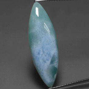 7.63 ct Blue Larimar Gemstone, Larimar Gem in Marquise Cabochon Shape for Sale.