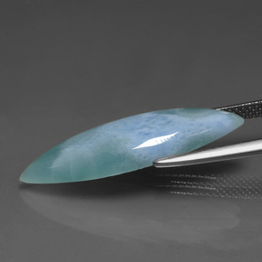 Larimar Gemstone in 28.9 x 9.5 mm Size for Sale, Larimar Stone in Green Blue Color