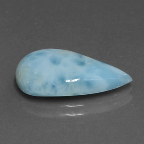 5.71 ct Blue Larimar Stone, Natural Larimar in Pear Cabochon Shape for Sale