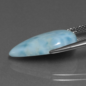Larimar Gemstone in 18.8 x 10.5 mm Size for Sale, Larimar Stone in Green Blue Color