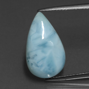 6.4ct Pear Cabochon Green Blue Larimar Gem for sale 6.4ct Pear Cabochon Green Blue Larimar Gem (ID: 391454)