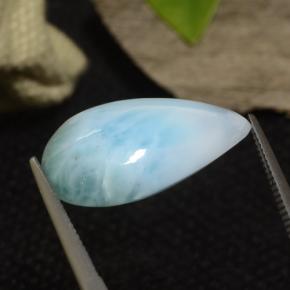 12.20 ct Blue Larimar Stone, Natural Larimar in Pear Cabochon Shape for Sale