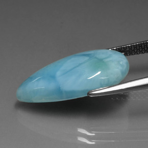 Larimar Gemstone in 18.9 x 11.4 mm Size for Sale, Larimar Stone in Green Blue Color