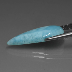 Larimar Gemstone in 21.6 x 9 mm Size for Sale, Larimar Stone in Green Blue Color