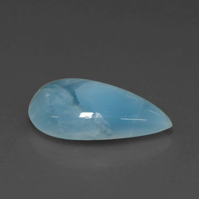 4.39 ct Blue Larimar Stone, Natural Larimar in Pear Cabochon Shape for Sale