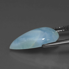 Larimar Gemstone in 16.6 x 9.5 mm Size for Sale, Larimar Stone in Green Blue Color