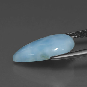 Larimar Gemstone in 16.7 x 10.1 mm Size for Sale, Larimar Stone in Green Blue Color