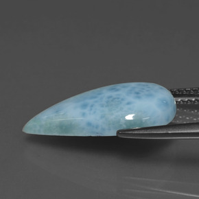 Larimar Gemstone in 17.5 x 10.4 mm Size for Sale, Larimar Stone in Green Blue Color