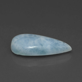 3.48 ct Blue Larimar Stone, Natural Larimar in Pear Cabochon Shape for Sale