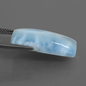 Larimar Gemstone in 21.9 x 13.2 mm Size for Sale, Larimar Stone in Green Blue Color