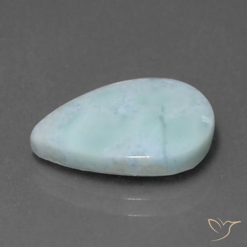 5.33 ct Blue Larimar Stone, Natural Larimar in Pear Cabochon Shape for Sale
