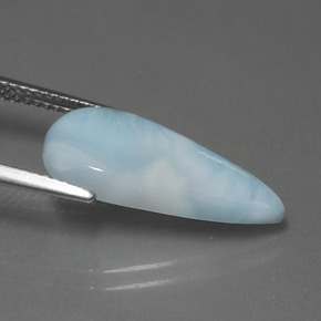 Larimar Gemstone in 20.2 x 9.3 mm Size for Sale, Larimar Stone in Blue Color