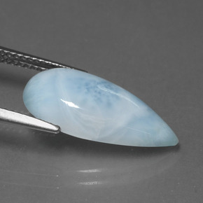 Larimar Gemstone in 19 x 9.5 mm Size for Sale, Larimar Stone in Blue Color