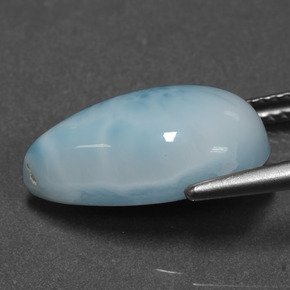 Larimar Gemstone in 16.2 x 10 mm Size for Sale, Larimar Stone in Blue Color