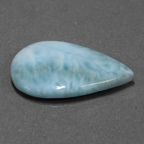 6.15 ct Blue Larimar Stone, Natural Larimar in Pear Cabochon Shape for Sale
