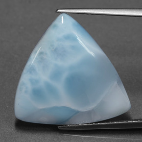 11.30 ct Blue Larimar Gemstone, Larimar Gem in Trillion Cabochon Shape for Sale.