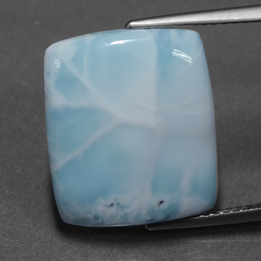 9.20 ct Blue Larimar Gemstone, Larimar Gem in Baguette Cabochon Shape for Sale.