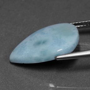 Larimar Gemstone in 18.8 x 13.6 mm Size for Sale, Larimar Stone in Blue Color