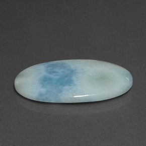 21.31 ct Blue Larimar Stone, Natural Larimar in Oval Cabochon Shape for Sale