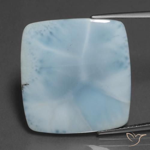 16.38 ct Cushion Larimar, 23.9 x 22.6 mm From the Dominican Republic, Photo A