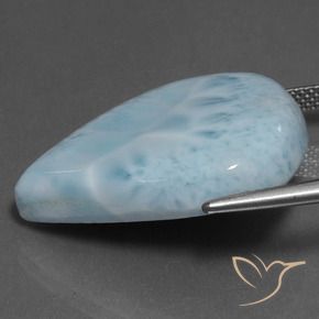 Larimar Gemstone in 26.7 x 21.6 mm Size for Sale, Larimar Stone in Light Blue Green Color