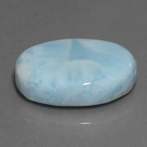 17.21 ct Blue Larimar Stone, Natural Larimar in Oval Cabochon Shape for Sale