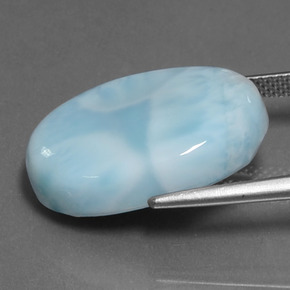 Larimar Gemstone in 21.1 x 15.2 mm Size for Sale, Larimar Stone in Blue Color