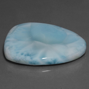 64.62 ct Blue Larimar Stone, Natural Larimar in Fancy Cabochon Shape for Sale