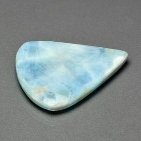 Larimar Gemstone in 40.4 x 31.6 mm Size for Sale, Larimar Stone in Light Greenish Blue Color