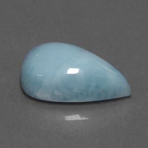 10.31 ct Blue Larimar Stone, Natural Larimar in Pear Cabochon Shape for Sale