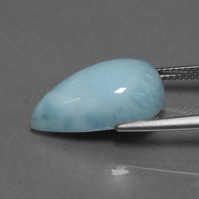 Larimar Gemstone in 18.9 x 10.9 mm Size for Sale, Larimar Stone in Blue Color