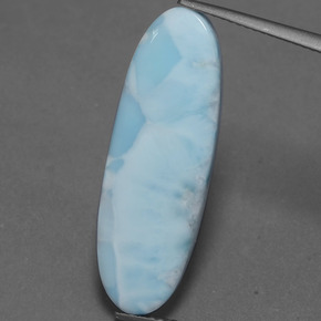 10.93 ct Blue Larimar Gemstone, Larimar Gem in Oval Cabochon Shape for Sale.