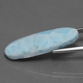 Larimar Gemstone in 29.5 x 10 mm Size for Sale, Larimar Stone in Blue Color