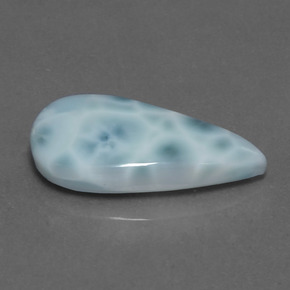 9.56 ct Blue Larimar Stone, Natural Larimar in Pear Cabochon Shape for Sale
