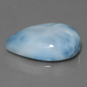 14.08 ct Blue Larimar Stone, Natural Larimar in Pear Cabochon Shape for Sale