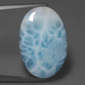 22ct Oval Cabochon Blue Larimar for sale thumb image of 22ct Oval Cabochon Blue Larimar (ID: 447378)