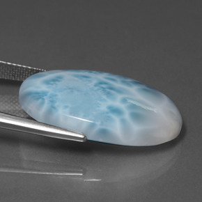 Larimar Gemstone in 26.2 x 17.6 mm Size for Sale, Larimar Stone in Blue Color