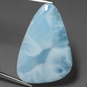 18.86 ct Blue Larimar Gemstone, Larimar Gem in Fancy Cabochon Shape for Sale.