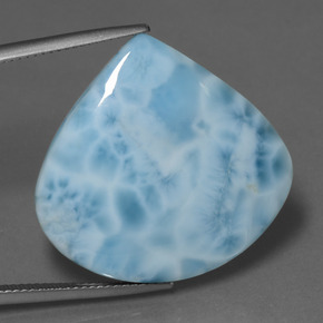28.2ct Pear Cabochon Blue Larimar Gem for sale 28.2ct Pear Cabochon Blue Larimar Gem (ID: 447473)