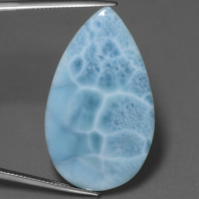28.9ct Pear Cabochon Blue Larimar for sale thumb image of 28.9ct Pear Cabochon Blue Larimar (ID: 447474)