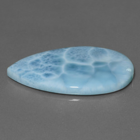 28.91 ct Blue Larimar Stone, Natural Larimar in Pear Cabochon Shape for Sale