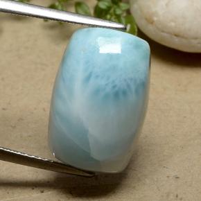 10.59 ct Blue Larimar Gemstone, Larimar Gem in Cushion Cabochon Shape for Sale.