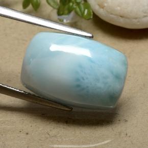 10.59 ct Blue Larimar Stone, Natural Larimar in Cushion Cabochon Shape for Sale